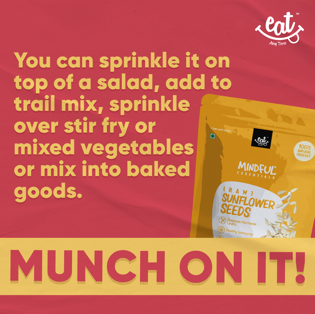 Sprinkle some sunshine into your daily snacking with our sunflower seeds packed with nutrients to fuel your everyday needs!

#EatAnyTime #HealthySnacking #MindfulSnacking #SnackAttack #TasteTheExcitement #SunflowerSeeds