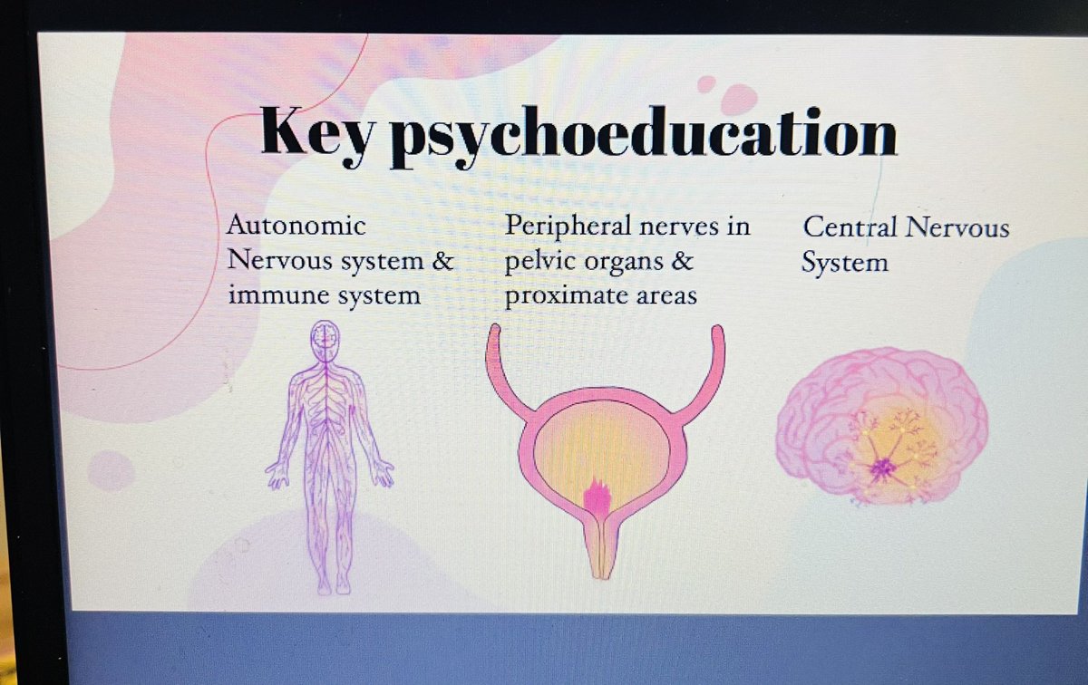 @BABCP-WOMGENDSIG (@babcpw) on Twitter photo <a href="/thehealthpsych/">Dr Sula Windgassen</a> @BABCP_Equality Psychoeducation is key to help people understand the interaction between their physical symptoms with a biological cause, and anxious cognitions and appraisals of the physical experience which may amplify or affect the sensations. <a href="/thehealthpsych/">Dr Sula Windgassen</a> @BABCP_Equality Psychoeducation is key to help people understand the interaction between their physical symptoms with a biological cause, and anxious cognitions and appraisals of the physical experience which may amplify or affect the sensations.
