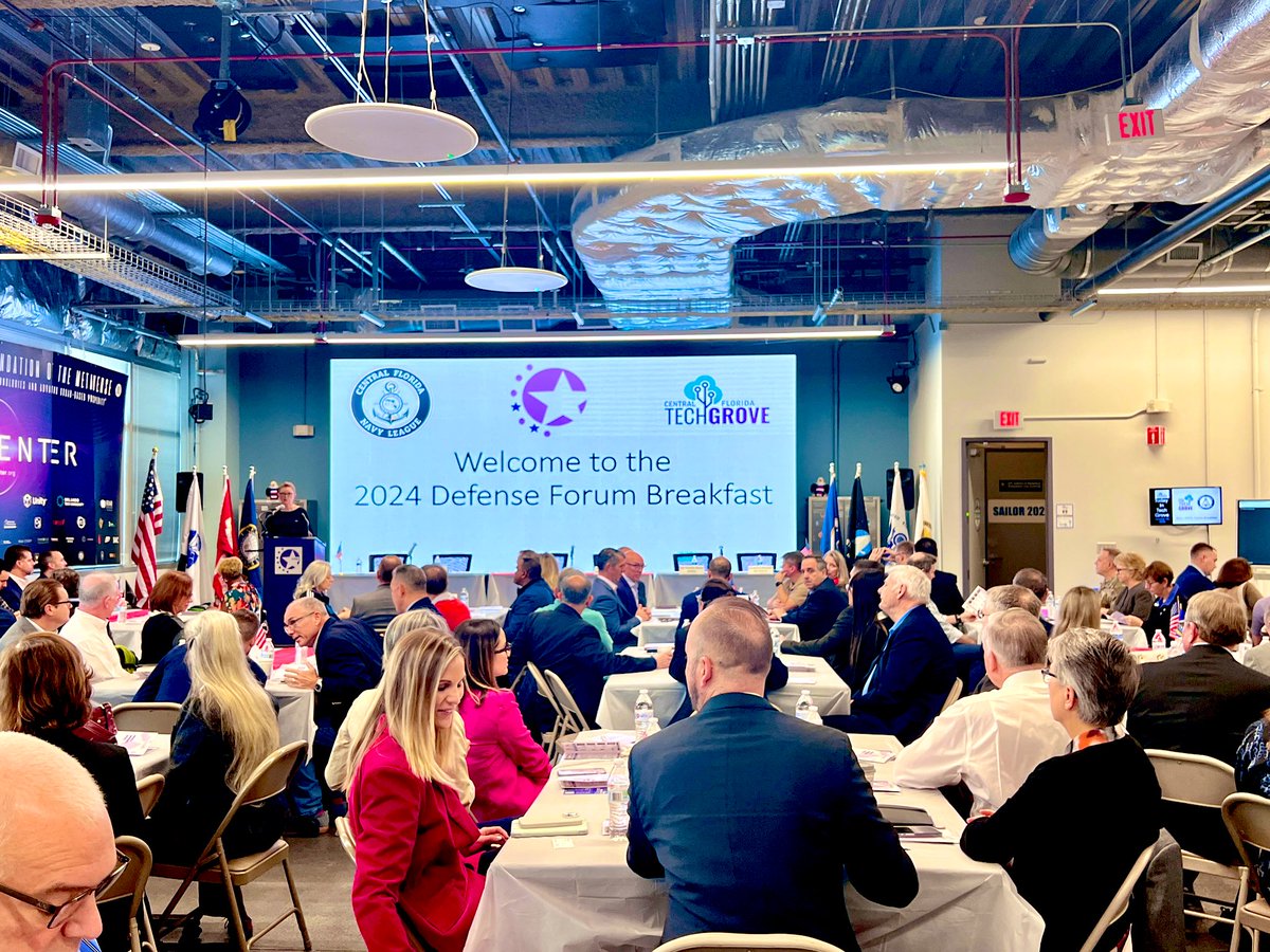 Dollyglass's tweet photo. Getting ready to kick off the annual Defense Forum Breakfast. Always an informative and fun event! https://t.co/eU1N6FMYDt