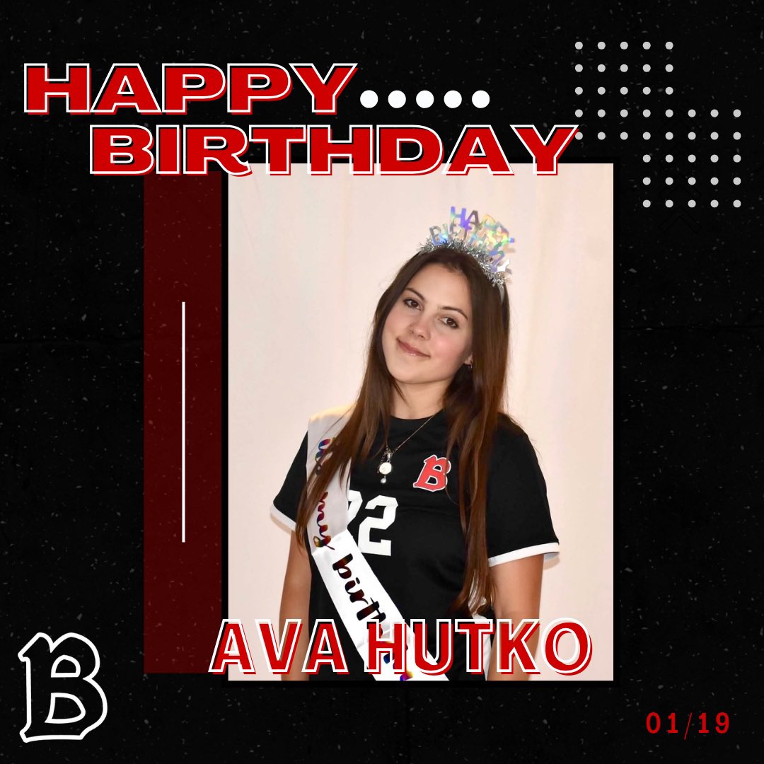 Happy Birthday, Ava 🎉🎂 !! Hey everyone… GUESS WHAT?! It’s sophomore, Ava Hutko’s birthday! We hope today is nothing but the best 🦅🥳