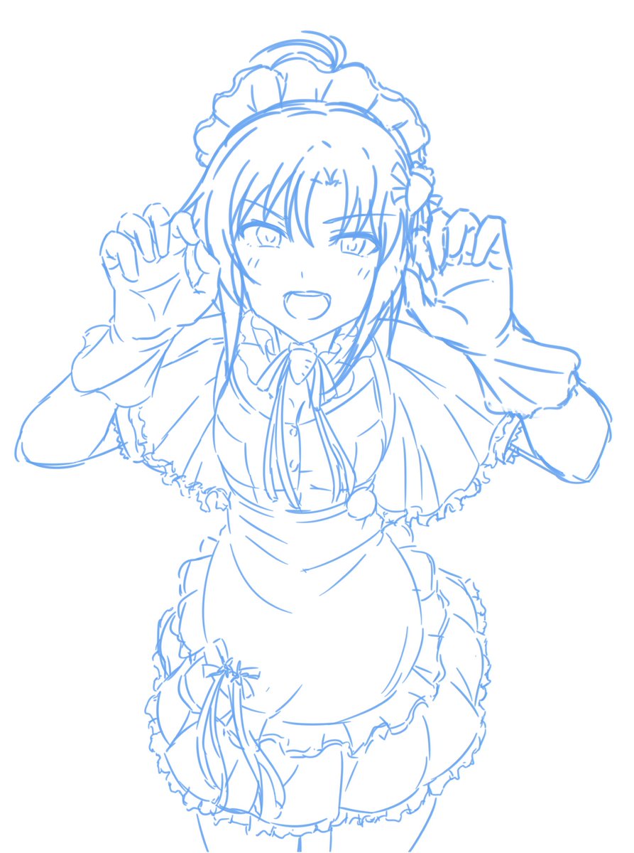 「#P絵師が担当アイドルの描き方を教える 1.適当に大まかなポーズ、レイアウトを決」|たか月Pのイラスト
