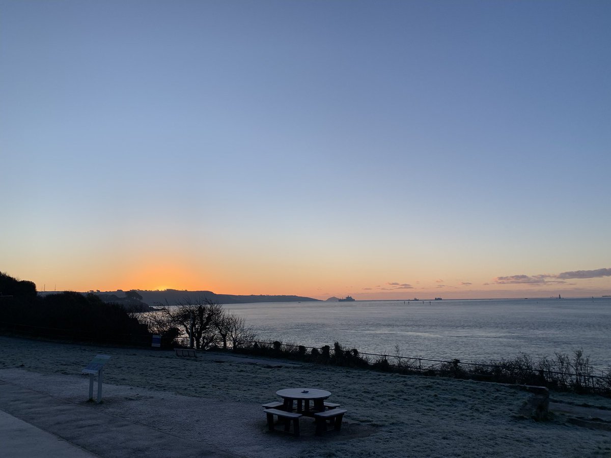 Just before the sun rose…