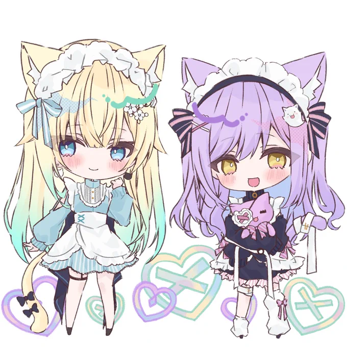 創作ねこジャージメイド#えまぁーと #るなぱれっと 
