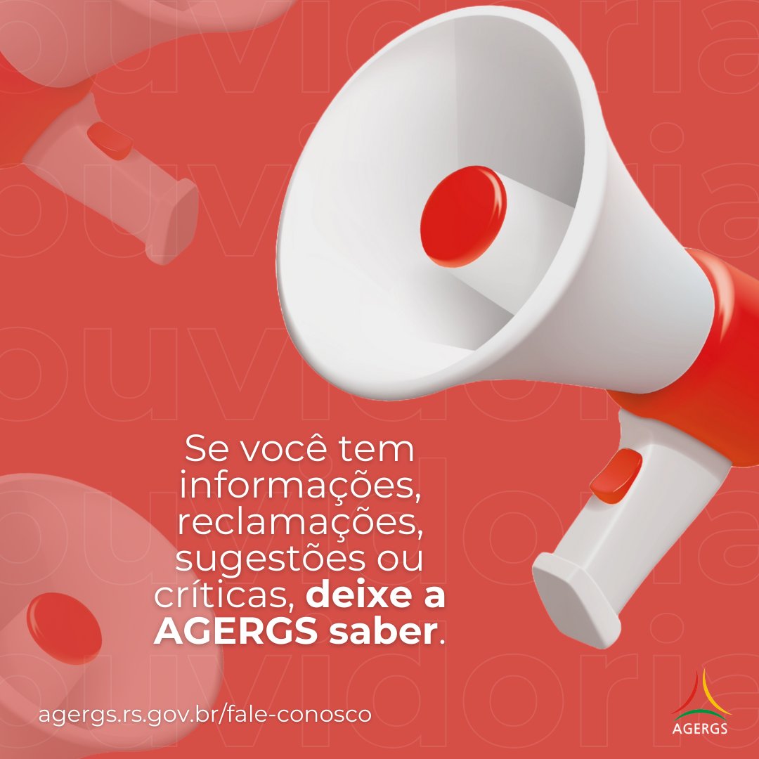 Agergs_Oficial's tweet photo. Acompanhamos de perto as ações das concessionárias que regulamos, mas você também pode ajudar a melhorar os serviços. Ligue para 167 (#energiaelétrica) ou 0800 979 0066 (demais serviços) ou acesse https://t.co/GenLC2CxDa.
#agergs #agênciaderegulação https://t.co/6dKA7Cv8uw