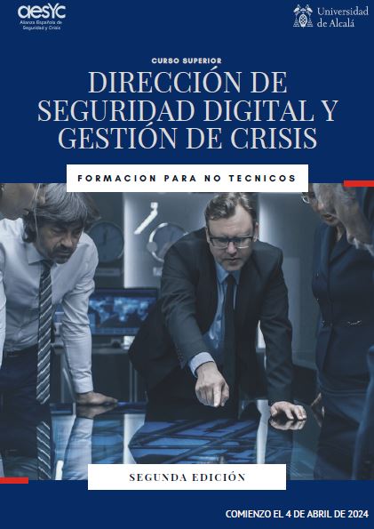 inigoladronm's tweet photo. ¡Pedazo de curso! Y, ¡menudo plantel de profesorxs!: Curso Superior en Dirección de Seguridad Digital y Gestión de Crisis: https://t.co/rrtw5uoZSn, de #aesYc y la @UAHes. #ciberseguridad #seguridaddigital #gestiondecrisis https://t.co/gDhiLpE9X9
