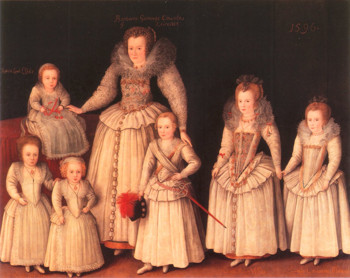 OldPortraiture's tweet photo. Died #OnThisDay in 1636: Netherlandish painter active in England #MarcusGheeraerts the Younger (ca. 1561/2-1636)
Portrait of Barbara Gamage with Six Children, ca. 1596
#Gheeraerts #Gerards #Geerards #ChildrenInArt https://t.co/VFOfI7jJme