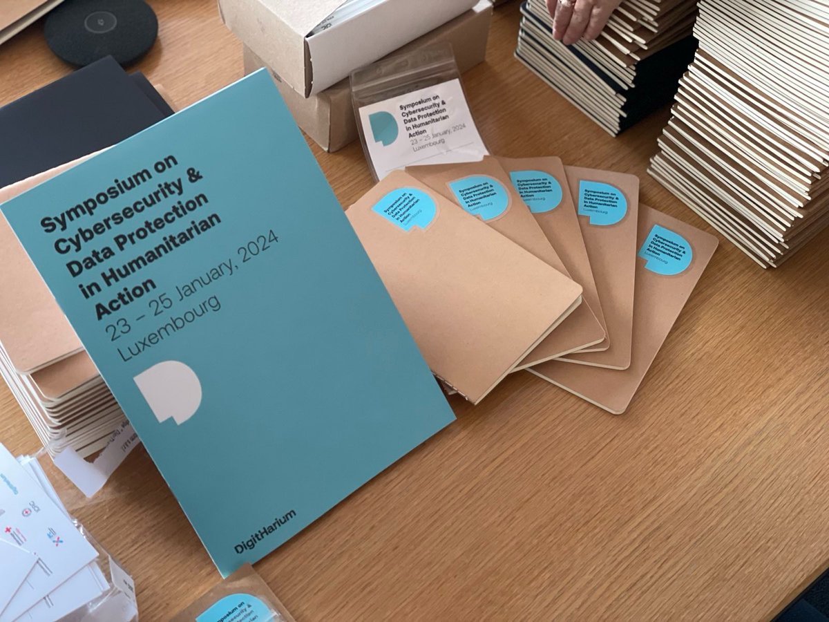 Few things are as fun as seeing months of work materialize in your hands - and here we are! Last week before the #DigitHarium24 Symposium on #Cybersecurity and #DataProtection kicks off on Tuesday 23, and it's all hands on deck... More on 👉icrc.org/en/digitharium…
