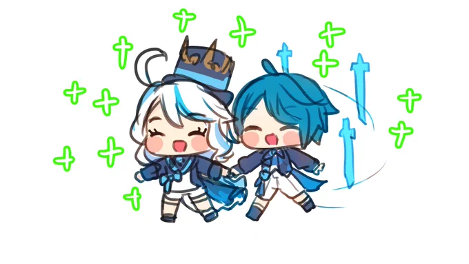 Happy Hydro Archons  #Furina #Xingqiu