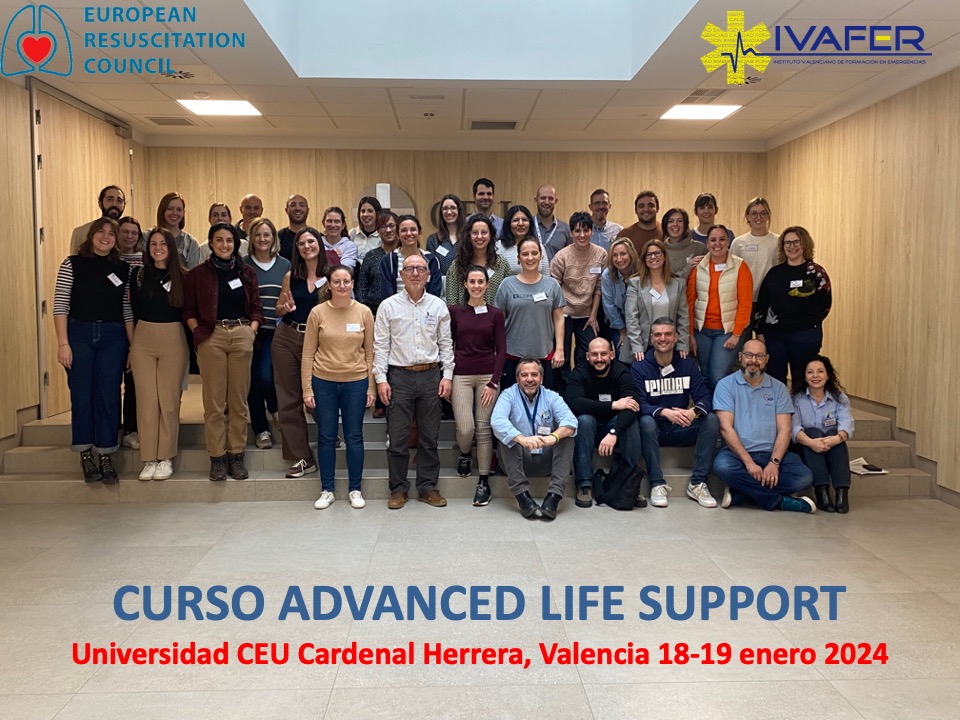 ivaferorg's tweet photo. Celebrando curso Advanced Life Support (ALS) del @ERC_resus y @SEMES_  en la @uchceu . ¿¿Sois nuestro presente y nuestro futuro en la reanimación!! https://t.co/sdJaazaLMa