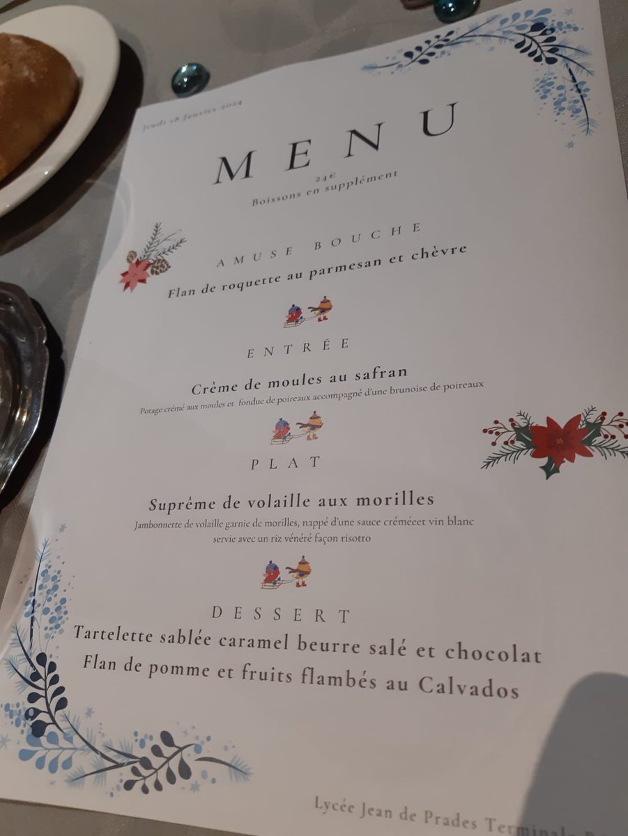 Boucheyoukh's tweet image. Hier soir, notre hôte était M.MOYAT, Proviseur du @LPOJeandePrades  a ouvert les portes du restaurant d&apos;application à l&apos;amicale des #perdir de @DSDEN82 🙏et 👏👏 aux élèves! Quel talent!!!