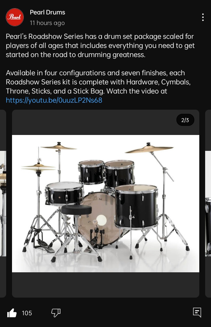 opeyemisaac's tweet image. Please, where can I get the full Pearl Roadshow Package as shown in the display below in Nigeria/West Africa?

#Drums #DrumTech #PearlDrums