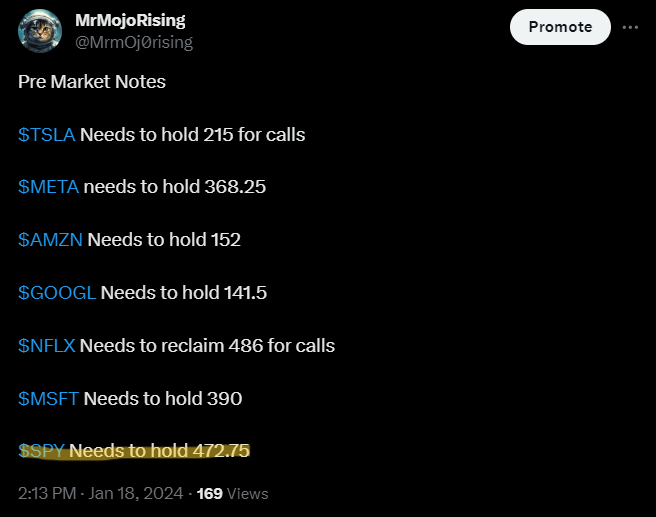 MrmOj0rising's tweet photo. Trading gets easier when you have a plan.
That's why i have my Pre Market Notes every day

That $SPY level from yesterday was 👌

$NVDA $AMD $QQQ $AAPL $TSLA https://t.co/CpwXmNNFzM