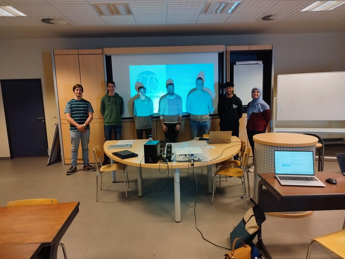 Our first demo meeting went well! We got some great feedback. Big thanks to <a href="/Mediaan/">Mediaan Conclusion</a> for their time :)
#thomasmore #itfactory_TM #project4_0 #Team_C1