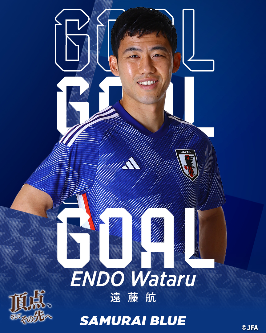 🔹𝗚𝗢𝗔𝗟🔹️ 後半45分+3 6 #遠藤航 🏆AFC アジアカップ カタール