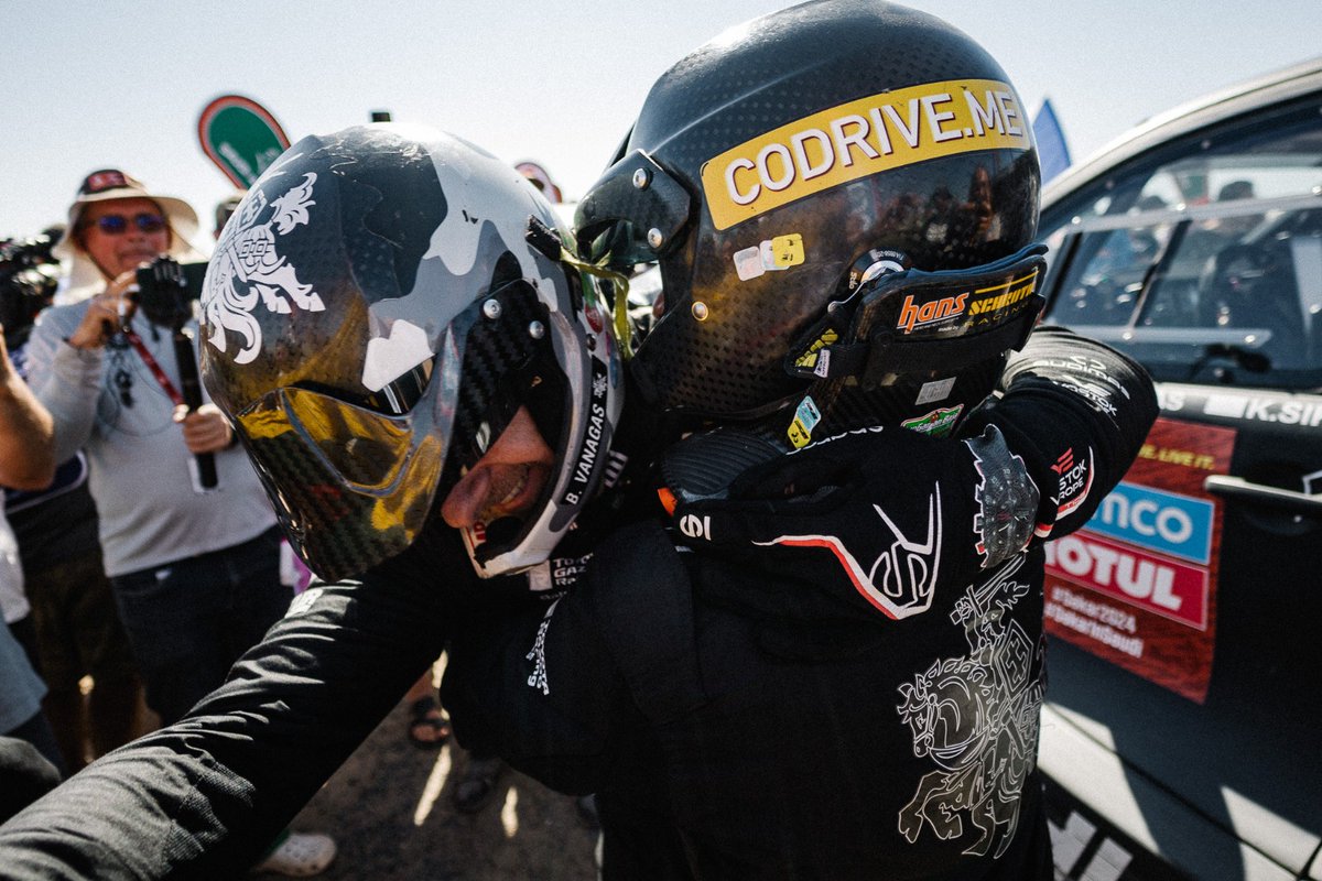 Emotions after P8 overall in @dakar.  

#dakar #dakarrally #motorsports #TOYOTAGAZOORacingBaltics #Dakar2024 #Lithuania #proudtobelithuanian #TeamLithuania #DakarInSaudi #FIA 

Credits: A.Laucius