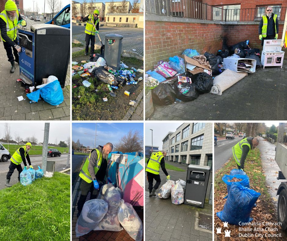 Another busy few days for Dominic from our Northside Suburban 7/7 shift crew, out & about carrying out a variety of work to #keepdublinclean. We are out keeping the streets of #Dublin clean 24/7 365. #wastemanagement #YourCouncil