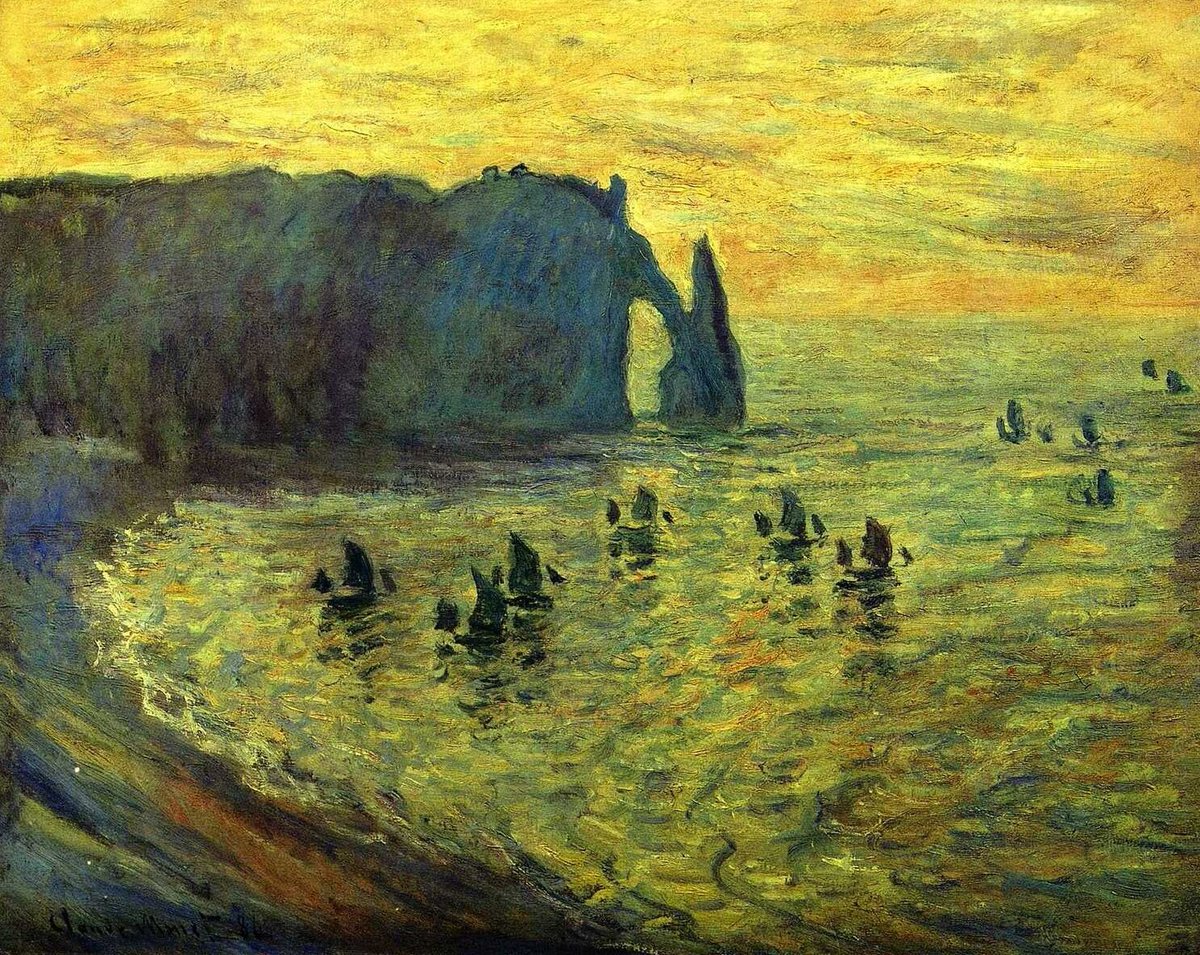 impression_ists's tweet photo. Claude Monet, Etretat https://t.co/X5PcBvMrX8