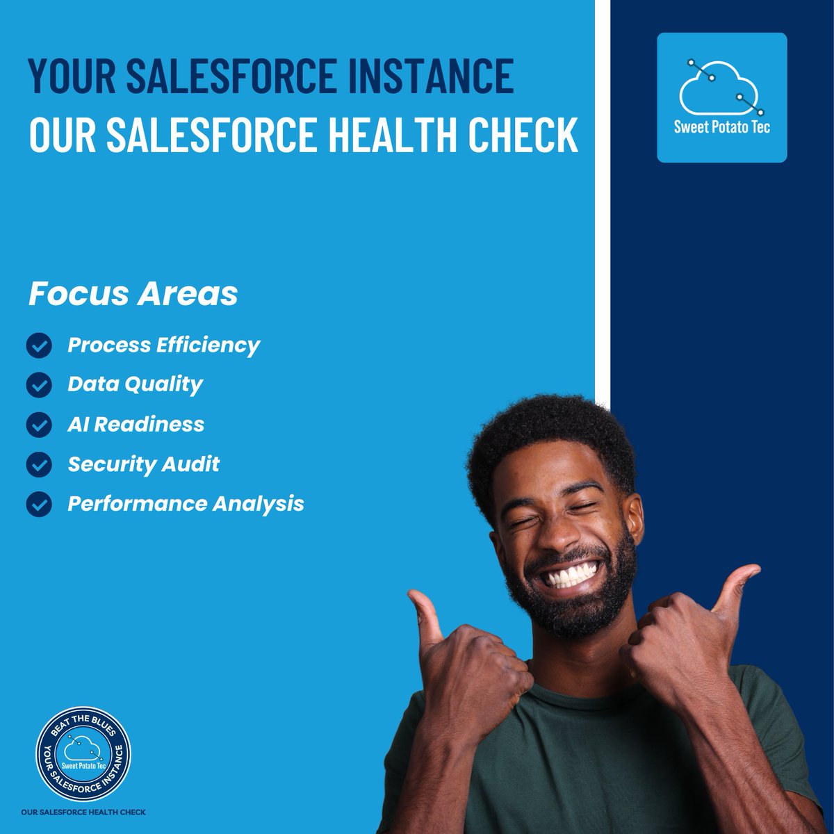 sweetpotatotec's tweet image. Beat the Winter Blues!
Supercharge your Salesforce strategy with our High-Value-Low-Cost health check. Elevate efficiency, boost sales, and transform your CRM journey. Ready to unlock success?
#SalesforceOptimization #SalesforceHealthCheck #CRMCheckup #SalesforceAudit