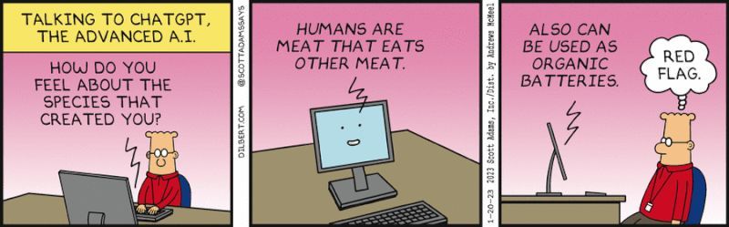 apratimg's tweet photo. How many of you think #AI will take over the humans? Or as the terminator movie says annihilate human spices.. 

I guess there is always 1 person in the room, who always finding those Red flags. 

#AIdebate #FutureTech https://t.co/TLOUALJjzm