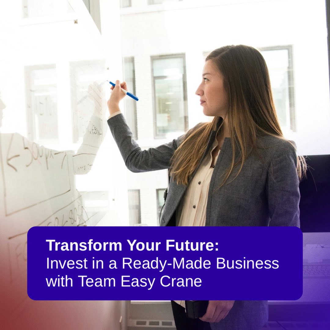 TeamEasyCrane's tweet photo. Team Easy Crane invites you to invest in a ready-made business as a distributor partner. Here’s why this opportunity can be your gateway to success:

✨ Turnkey Business
💸 Lucrative Earning Potential
🛍️ Diverse Product Portfolio
Join us in transforming your future! Invest wisely https://t.co/f9BsP3rNwo