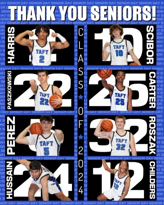Chicago Taft Boys Basketball (@taftboysbball) on Twitter photo Game Day & Senior Night!!
Come out and say thank you to the seniors.
Taft vs Clark
JV- 5pm
Varsity- 6:30pm
#stayhungry #stayhumble π¦
π
<a href="/TaftHSAthletics/">Taft Athletics</a> <a href="/Taft_HS/">Taft High School</a> Game Day & Senior Night!!
Come out and say thank you to the seniors.
Taft vs Clark
JV- 5pm
Varsity- 6:30pm
#stayhungry #stayhumble π¦
π
<a href="/TaftHSAthletics/">Taft Athletics</a> <a href="/Taft_HS/">Taft High School</a>