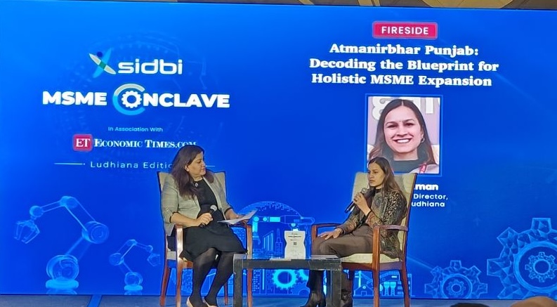 Ishita Thaman, IES, Assistant Director, MSME-DFO, Ludhiana joins us for an exclusive fireside chat on Atmanirbhar Punjab: Decoding the Blueprint for Holistic MSME Expansion at the 3rd session of SIDBI ET MSME Conclave

Watch it live here: bit.ly/3HanXja  

<a href="/sidbiofficial/">Small Industries Development Bank of India</a>