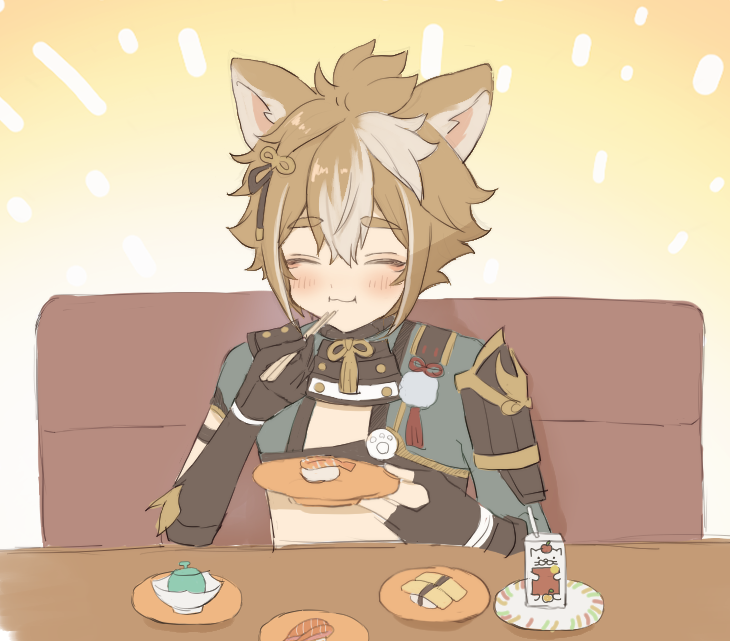 ゴローくんスシロー大使おめでとうありがとう
いっぱい食べて🍣
#スシロー原神コラボ #gorou