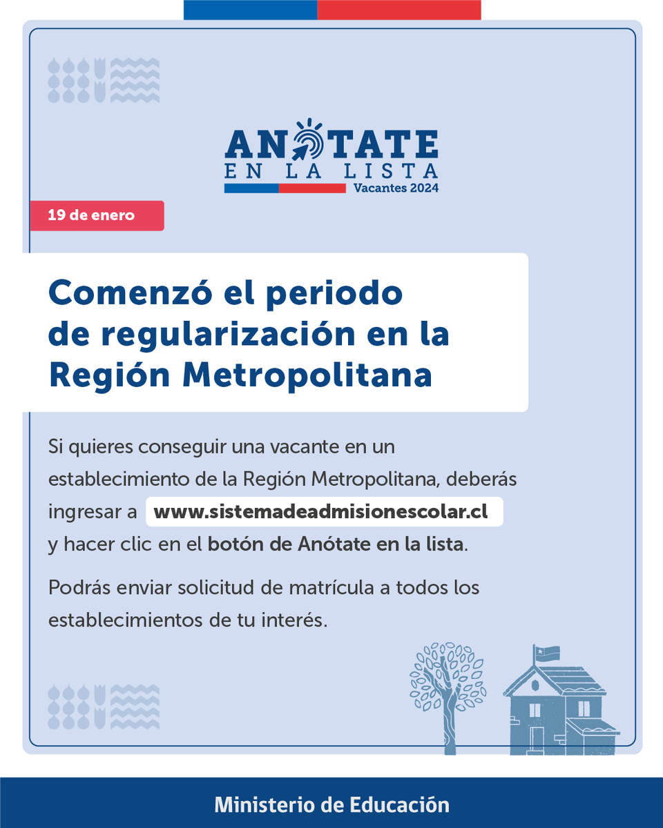 Admisión Escolar 2025 tweet media