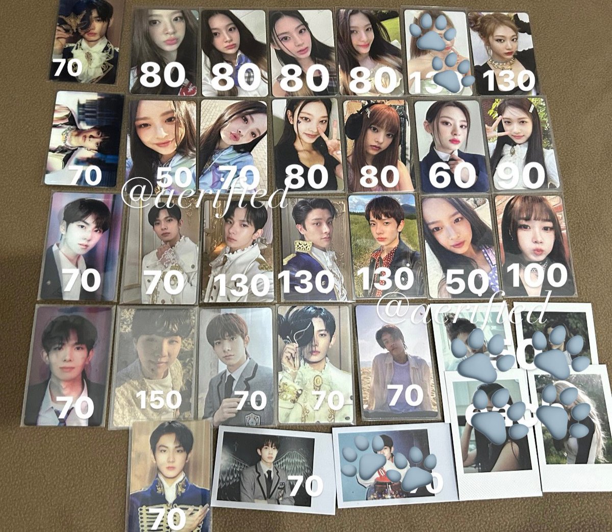 aerifted's tweet photo. wts lfb photocard pc ph ( #gisellzZz )

🐾 = sold 
clean and on hand 
jnt only 🚛
x impatient 
reply/dm to claim! 🎳

⭐️ wts lfb ive enhypen jungwon heeseung jake sunghoon stayc seeun aespa ningning giselle new jeans hanni ive leeseo pc bts suga photocard my world polaroid https://t.co/KG84SdytjM
