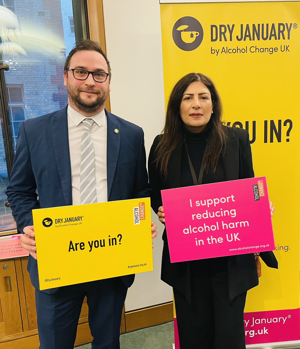 I attended the Dry January reception. @APPGAlcoholHarm @AlcoholChangeUK Lives can be destroyed through addiction, so great to see the range of low and no alternatives on offer and hear how @AlcoholChangeUK are helping people reset their relationship with alcohol.