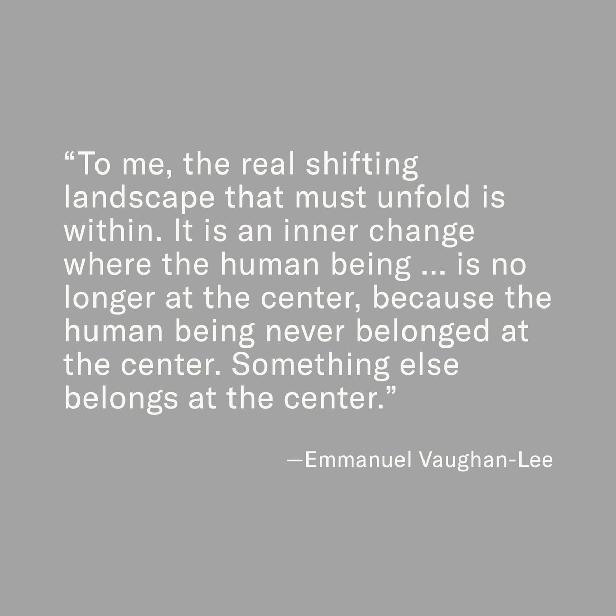 Exploring the need to step away from a humancentric paradigm and towards a remembrance of the Earth as a divine being, Emmanuel Vaughan-Lee asks: How can we place Earth back at the center of the story? Listen to “An Offering of Remembrance.” emergencemagazine.org/interview/an-o…