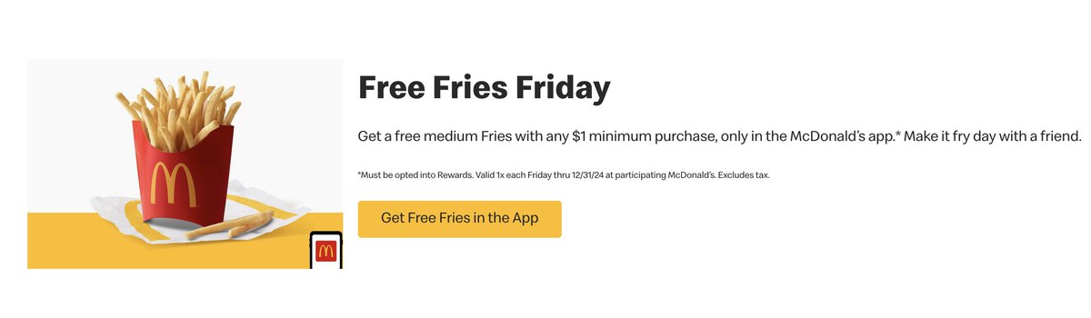 I'm still raving about getting free fries or free frosty's but now McDs is copying and it's a good thing! 🍟.  .