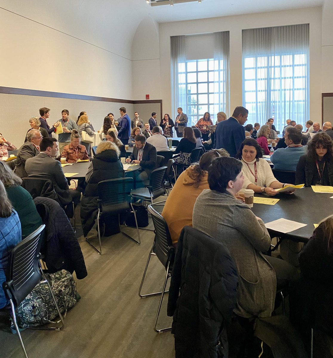 MMA Annual Meeting begins! First Time Attendee kicked things off with our incoming leadership team <a href="/JMcLaughlin94/">John McLaughlin</a> and Jamie Hellen #massmuni24