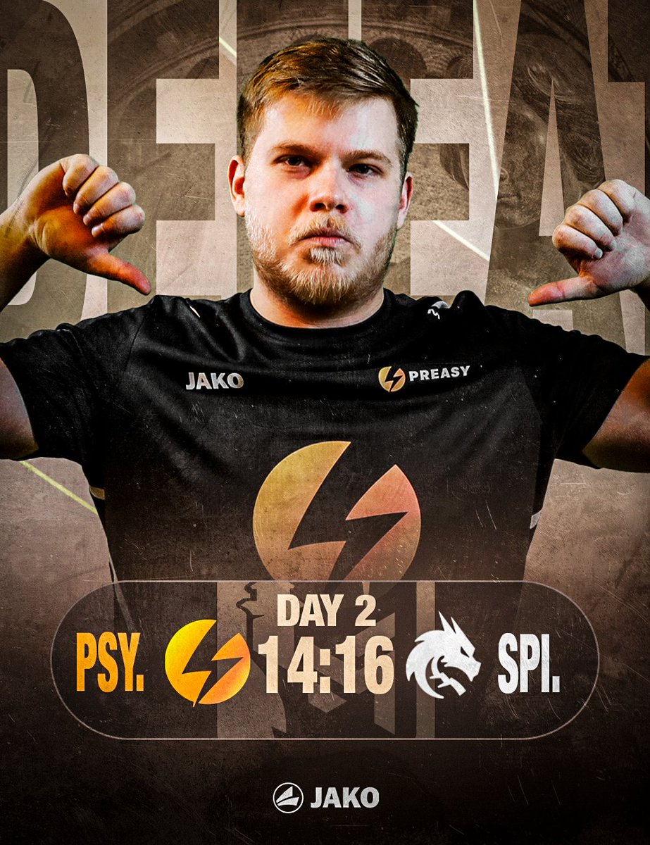 Preasy Esport ๐ฉ๐ฐ (@preasyesport) on Twitter photo So close... We lose 16-14 to <a href="/Team__Spirit/">Team Spirit CS2</a> and go 1-2 in the RMR Qualifier. GGWP!
There's still a chance! Nothing but BO3's now. So close... We lose 16-14 to <a href="/Team__Spirit/">Team Spirit CS2</a> and go 1-2 in the RMR Qualifier. GGWP!
There's still a chance! Nothing but BO3's now.