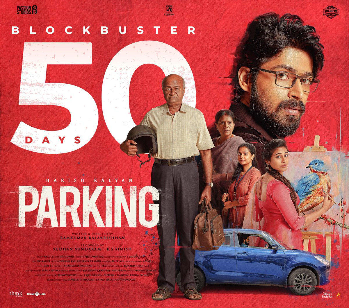 *Twitter:*

A blockbuster run straight from the #Parking spot🅿️ 

#50DaysOfParking🚗

@iamharishkalyan @Actress_Indhuja @sinish_s @Sudhans2017 @ImRamkumar_B @SamCSmusic @jsp2086 @philoedit @devarajulu29 @SoldiersFactory @Passionstudios @DoneChannel1