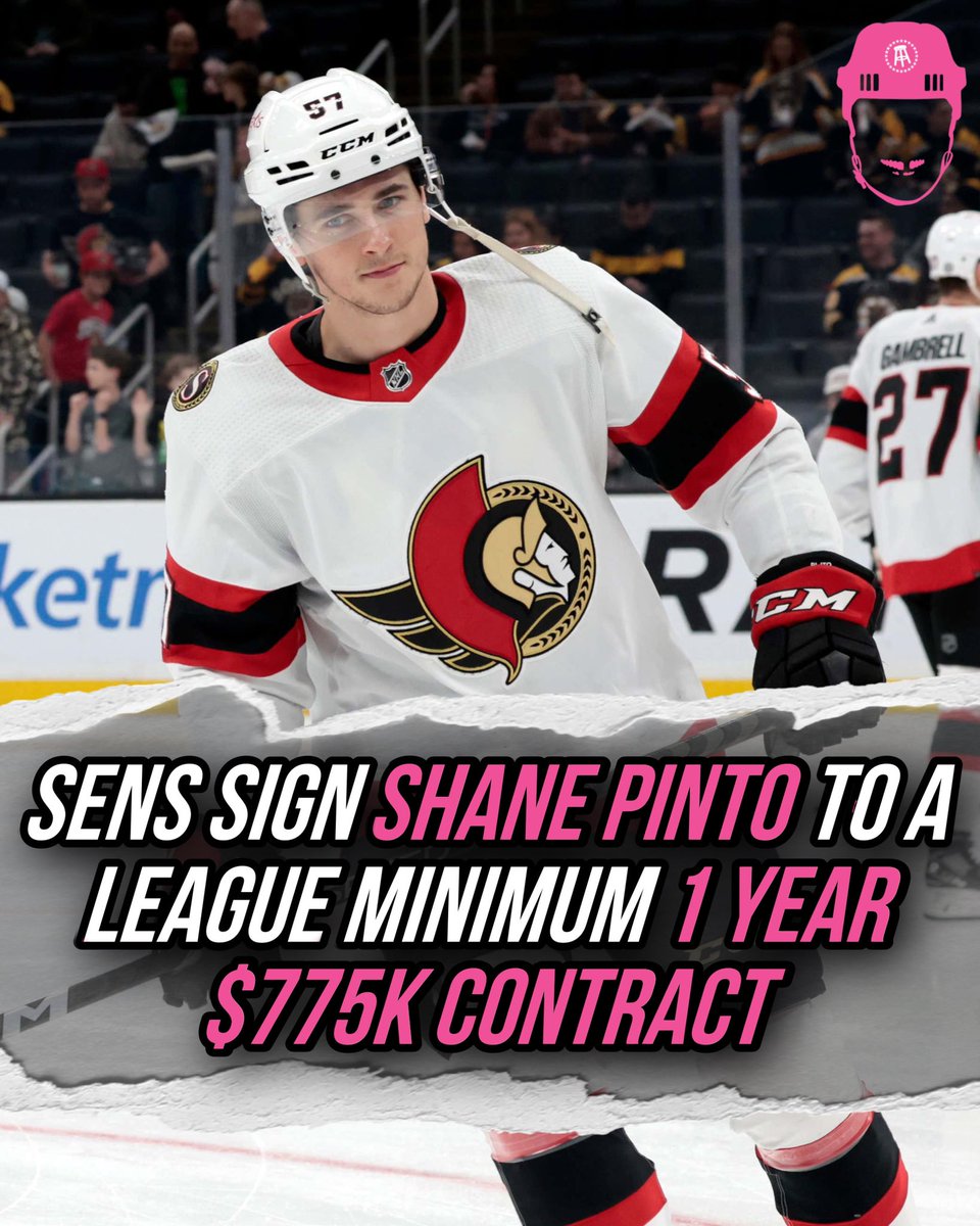 Pinto’s inked in for one year with the Sens ✍️