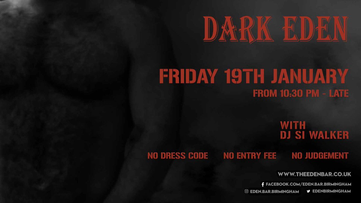 Tonight at Eden, free entry after 10:30