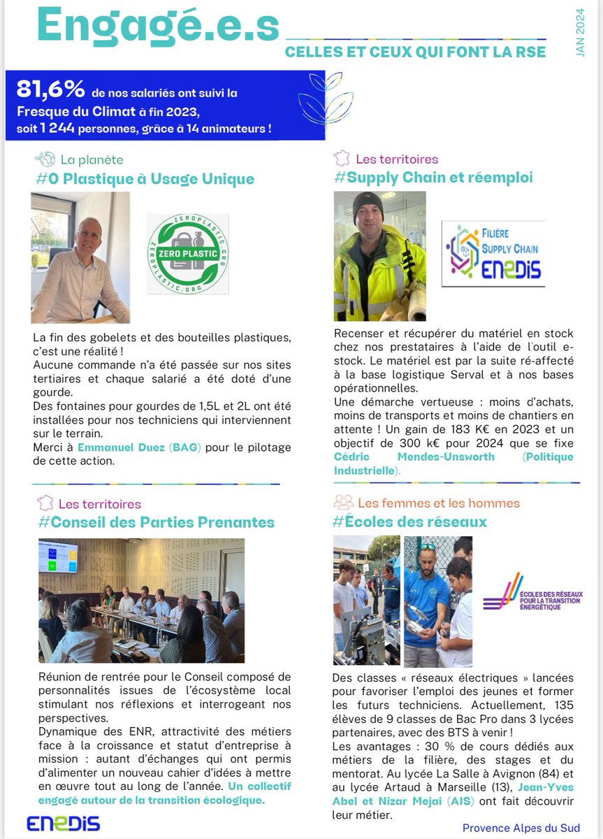 2️⃣0️⃣2️⃣4️⃣, chacun d’entre nous est acteur de l’#EntrepriseàMission : <a href="/Emmanuel/">EMMANUEL ADEGOKE</a> <a href="/Cedric/">Cédric Ingrand</a> Mendes-Unsworth <a href="/Jean/">J</a>-Yves Abel et @Nijar Mejai agissent sur nos territoires  @enedis_prov_alp