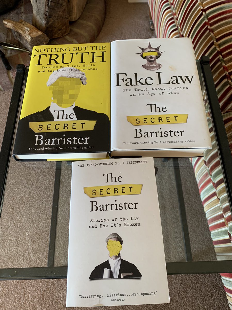 Dear @BarristerSecret is there another book in the pipeline..?? We need you. It can’t be all Tea and Victoria Sponge at chambers 😀