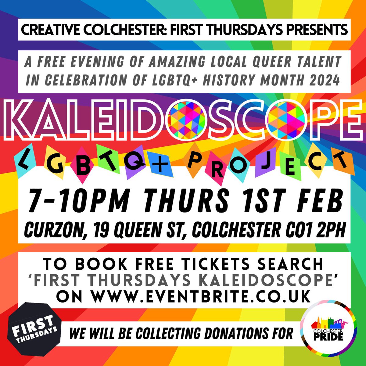CurzonCchester's tweet photo. Everyone's invited to KALEIDOSCOPE pop up event! celebrating #lgbtqhistorymonth 🏳️‍🌈

Get your free tickets via link https://t.co/HxPDl0N5g3 or search 'First  Thursday Kaleidoscope' ❤️ https://t.co/MLXOYu3Z1q