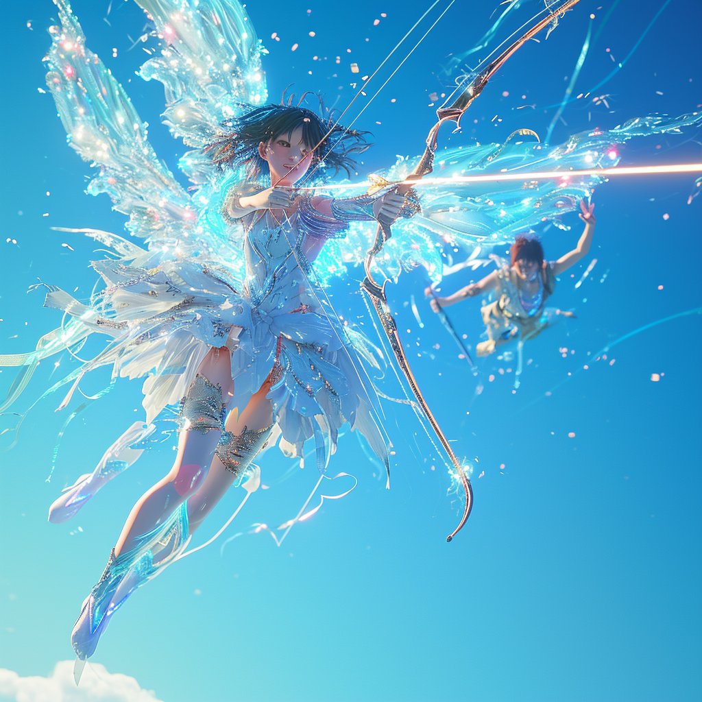 tetsuya_aiart's tweet photo. くらえ!
#aiart
#flyingangel
#lifegivingarcher
#fightingagainstadevil
#midjouney6 https://t.co/SKUl3cFzrC