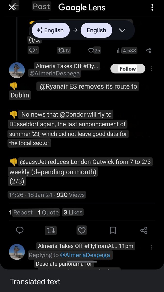 acg_qs's tweet photo. @Ryanair have seen a lot of people asking Ryanair about the story with Dublin Almeria flights and of course Ryanair ignoring every single tweet. It seems the route has been fully cancelled unfortunately https://t.co/WZq2Y103nV