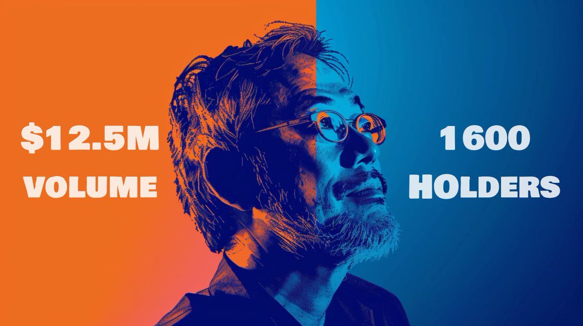 First Milestone for #Satashi on #Ethereum 

12.5M USD in volume since launch, and 1600 holders breached.

Baby numbers.. but we're getting there.

#Satashi is the Hashtag.

#CMC and #CG applied, wonder how fast they can get it listed? 👀🔥

$ETH $BTC #Bitcoin #Defi #Web3 #Crypto