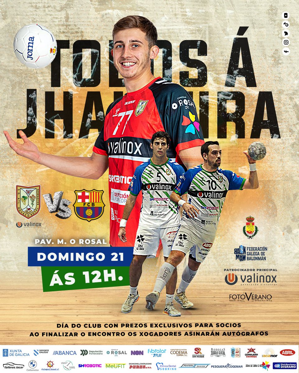 CatHandbol's tweet photo. El Barça @FCBhandbol Atlètic comença  el diumenge la segona volta en terres gallegues, a la pista de l'@atleticonovas, on juga el sarrianenc Oriol Teixidor @uriteixi
➡️ https://t.co/E1xbL3NmvC https://t.co/0WBTSnP5bd
