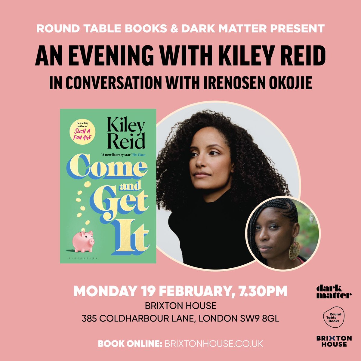 We can't get enough of #ComeandGetIt, @kileyreid's incredible novel, out January 30th 😍 Want to hear more? Join Kiley and the fabulous @IrenosenOkojie on February 19th, chatting about desire, consumption and bad behaviour... Tickets available here: bit.ly/48B6igx