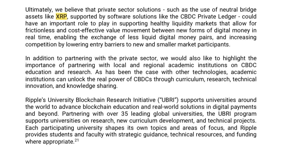 MrManXRP's tweet photo. The Reserve Bank of New Zealand (RBNZ) has been discussing Ripple and XRP in the context of the future of money and central bank digital currency (CBDC). Ripple announced a private version of the XRP Ledger, which is of interest to central banks for its potential application in CBDCs. The RBNZ is likely exploring the implications of these developments for the future of money and the potential use of private innovations like Ripple's technology in the central bank's digital currency initiatives. The specific details of their discussions can be found in the RBNZ's publications on the future of money and CBDC.
RBNZ's interest in these topics is evidently related to the evolving landscape of digital currencies and their potential impact on the future of the monetary system.

https://t.co/BAudwEEcQ8