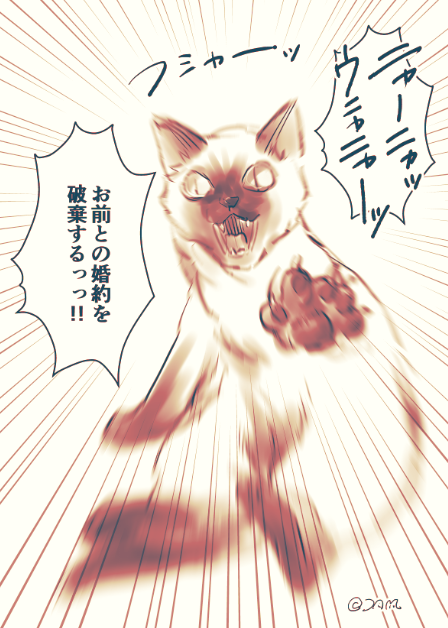 じゃれつこうとして手を伸ばしてくるとき
いつも浮かぶ台詞🐱 