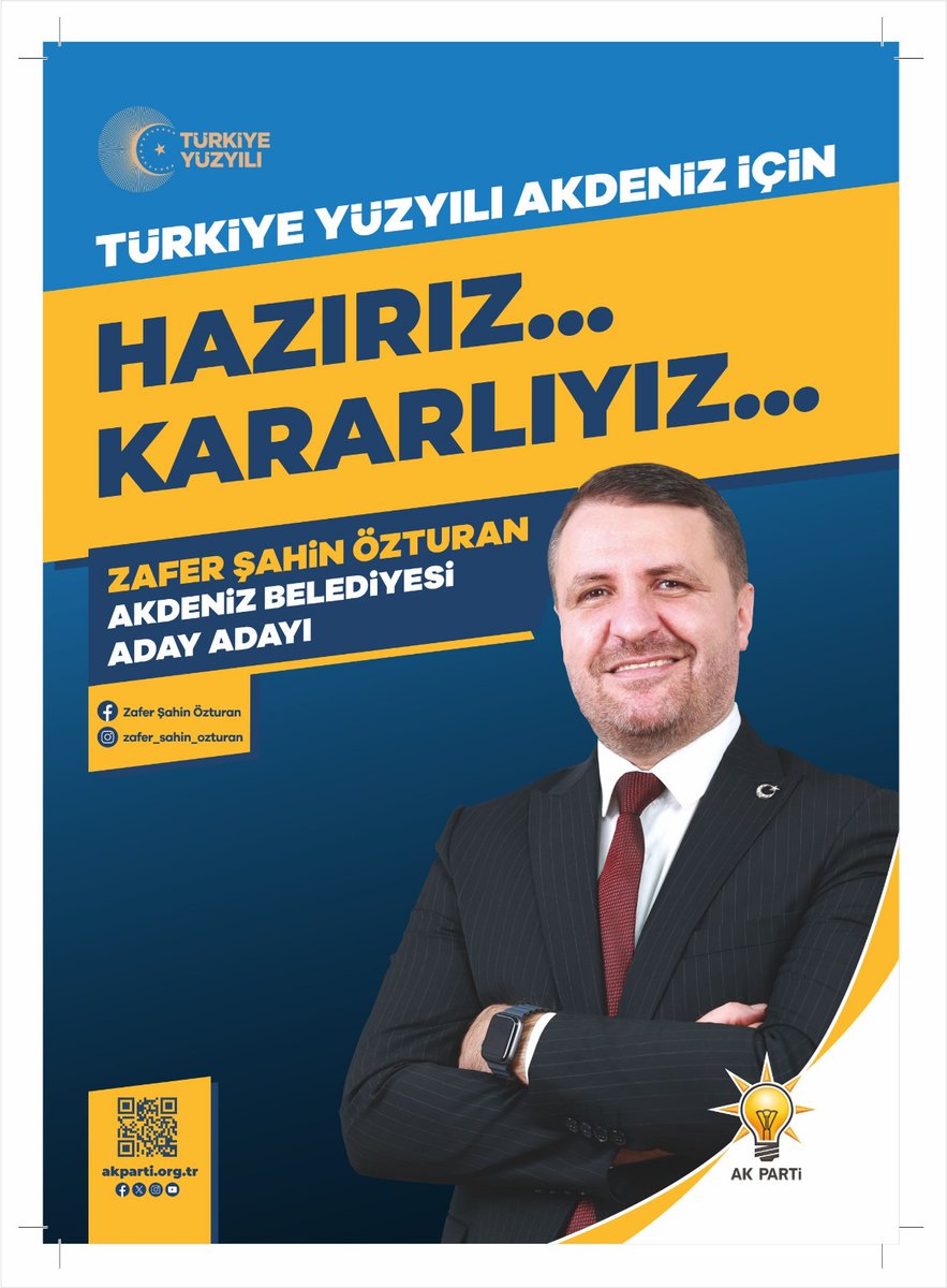 Mersin Akdeniz ilçesinde en güçlü aday adayı Zafer Şahin ÖZTURAN kardeşimize başarılar diliyorum

Kimseye görev tebliği yapılmamış sahte algılar ile gündem oluşturmak yakışmıyor