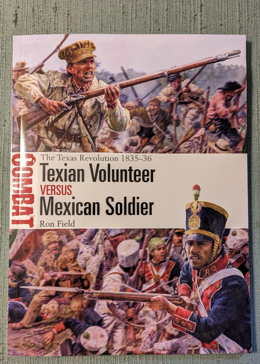 MartinKoenigsb2's tweet photo. #TexianVolunteerVersusMexicanSoldier #TheTexasRevolution1835to36 #RonField #CombatSeries74 #OspreyPublishing #TheAlamo #ColetoCreek #SanJacinto #Muskets #Militia #Volunteers #SantaAnna #SamHouston #BlackPowder #OnToRichmond #SharpePractice #19CenturyWargames @Iolanthe2345 https://t.co/fG0qzvKSiZ