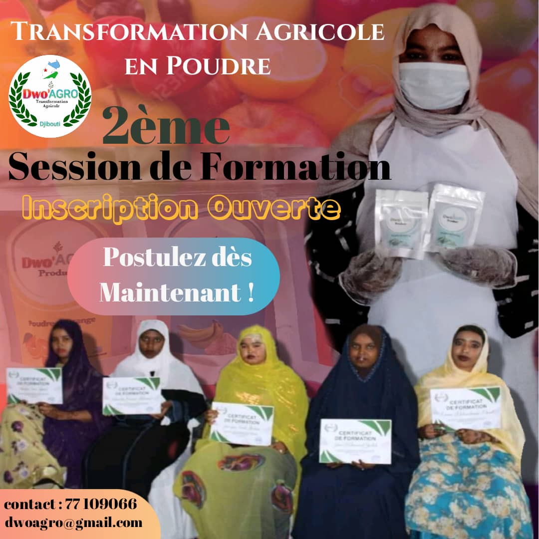 Kadrakhayrbadan's tweet photo. DWO'AGRO invite les jeunes filles talentueuses de Damerjog à participer à la 2ème session de formation sur la transformation agricole en poudre
Explorez les opportunités de valoriser nos ressources locales et développez des compétences essentielles.
Rejoignez-nous!
#AgriDurable https://t.co/4KvBMDCATc